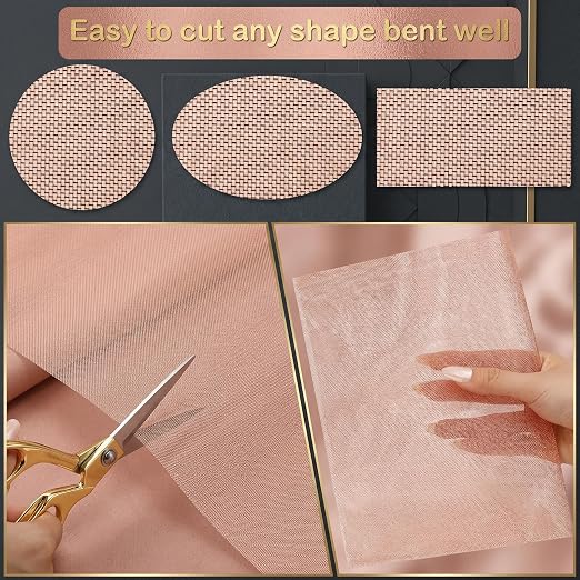 Therwen 48 Inch x 10 ft Copper Mesh Screen 99.9% Pure Copper 40 Mesh Roll Wire - Image 4