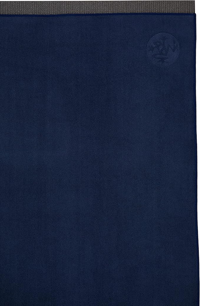 Manduka Yogitoes Yoga Towel – Rubber Grip Dots Non-Slip Bottom, Quick Dry Fitness Towel for Hot Yoga, Pilates, Exercise-FlexoryFit
