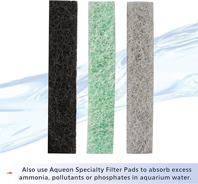 Aqueon Aquarium Fish Tank Replacement Filter Cartridges Medium - 15 pack