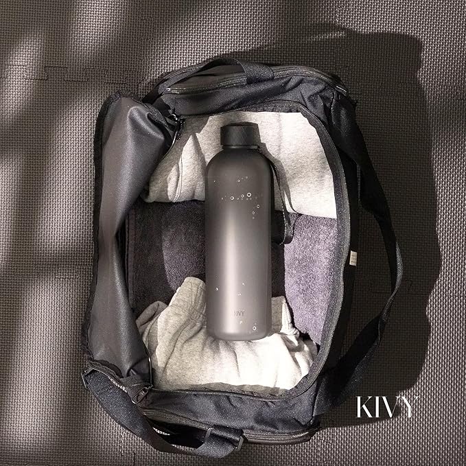 KIVY Slim Water Bottle 50oz [Lightweight & Shatterproof] - Reusable Tritan Water Bottle - Leak Proof Water Bottle for Women & Men - No Spill - Dishwasher Safe - Blue Water bottle