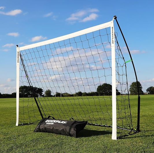 QUICKPLAY Kickster Soccer Goal Range – Ultra Portable | Quick and Easy Set Up | Includes Net and Carry Bag | Available in 7 Sizes | Backyard Soccer Net for Kids & Adults [Single Goal]
