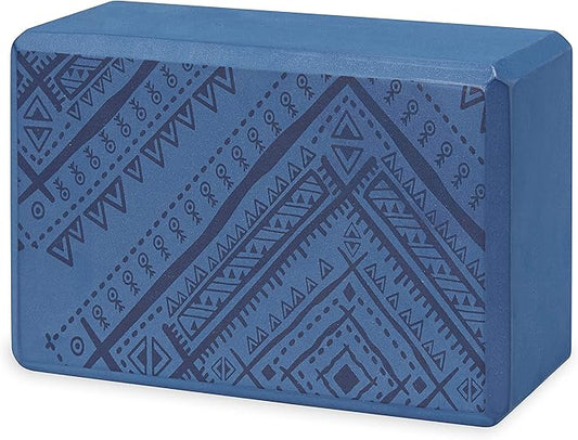 Gaiam Yoga Block - Supportive Latex-Free Eva Foam - Soft Non-Slip Surface with Beveled Edges for Yoga, Pilates, Meditation - Yoga Accessories for Stability, Balance, Deepen Stretches-FlexoryFit