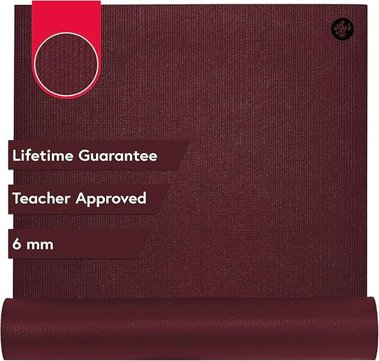 Manduka PRO Yoga Mat - 6mm | Lifetime Durability | Hygienic Construction | Premium Studio Quality | Teacher Approved-FlexoryFit