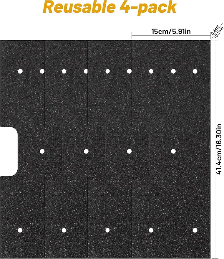 4-Pack WH01X35719 Lint Filter - for Ge Washer Dryer Combo - Hand Washable and Reusable - for Models: PFQ97HSPV0DS
