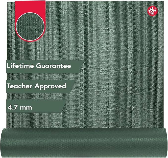 Manduka PROlite Yoga Mat 71" - 4.7mm | Lifetime Durability | Hygienic Construction | Teacher Approved | 71 x 24 inches-FlexoryFit