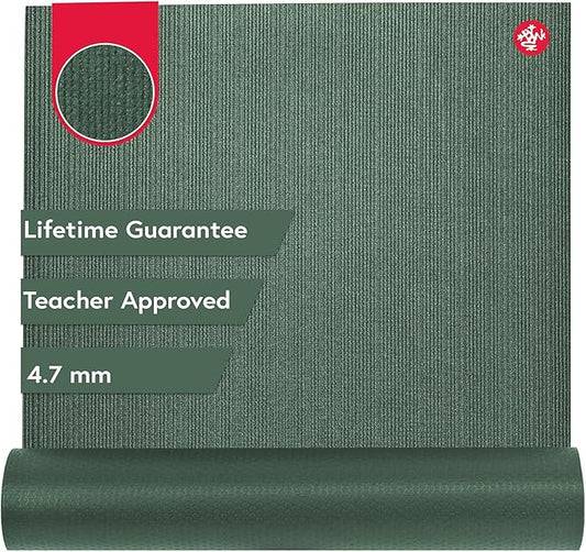Manduka PROlite Yoga Mat 71" - 4.7mm | Lifetime Durability | Hygienic Construction | Teacher Approved | 71 x 24 inches-FlexoryFit