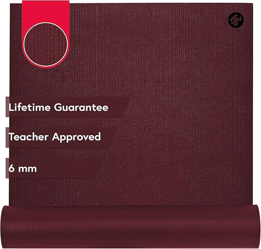 Manduka PRO Yoga Mat - 6mm | Lifetime Durability | Hygienic Construction | Premium Studio Quality | Teacher Approved-FlexoryFit