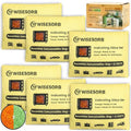 Rechargeable Gun Safe Dehumidifier, 6 Packs 8U Indicating Desiccant Packs with Transparent Window for Storage Reusable Silica Gel Packets Moisture Absorbers Safe Dehumidifier