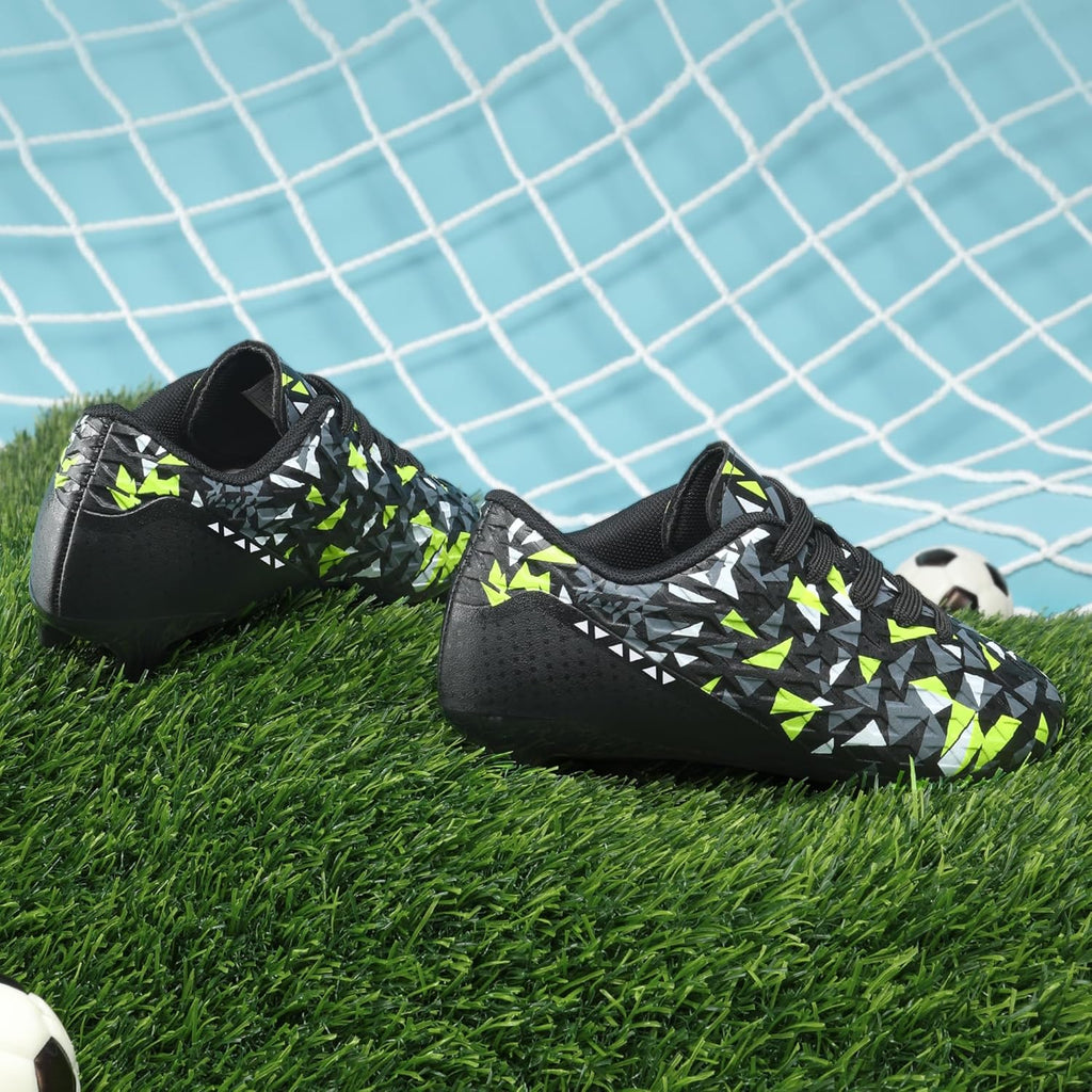 DREAM PAIRS Boys Girls Soccer Cleats Youth Firm Groud Athletic Outdoor Trainning Football Shoes for Little/Big Kid