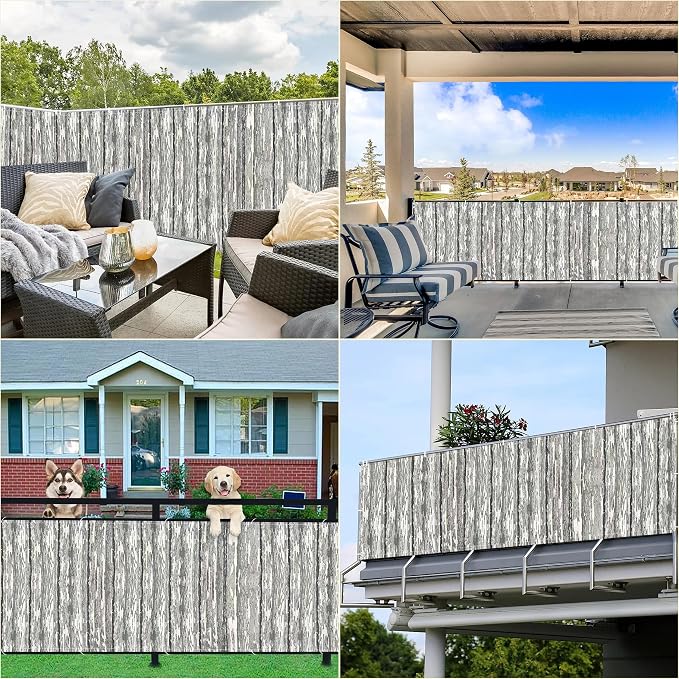 Privacy Fence 2.6' x 26.2' UV Protection Weather-Resistant Patio Privacy Screens - Image 7