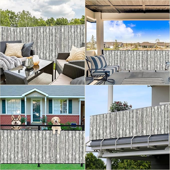 Privacy Screen Protector 3.3' x 16.4' Durable UV-Resistant Privacy Screen - Image 7