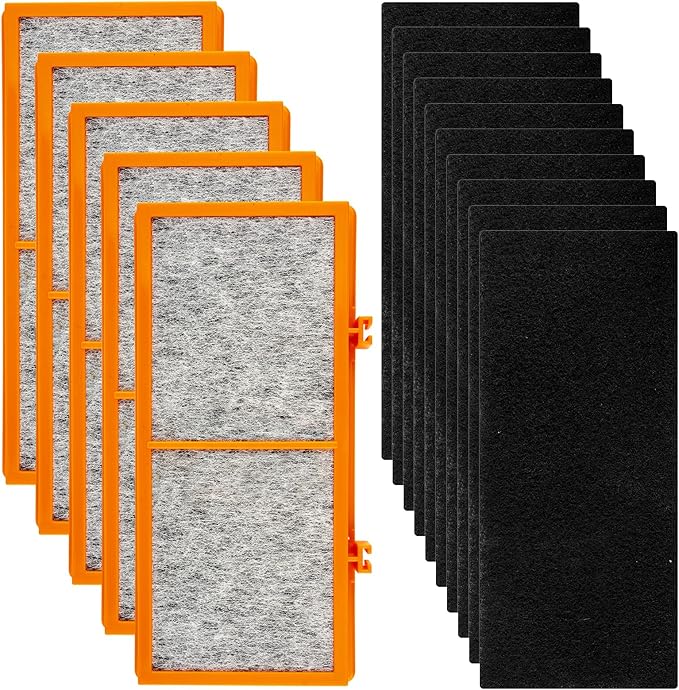 (15 Pack) AER1 Filter 5 HEPA Filters + 10 Carbon Booster Filters Compatible With Holmes AER1 Type Total Air Filter HAPE30AS-Smoke Grabber Filter, True HEPA Filter, Replacement Filter Accessories