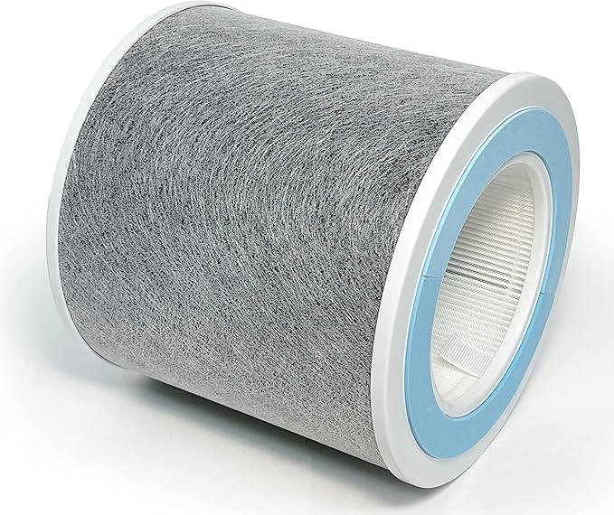 Nispira HC452 HP102 Replacement Filter For Shark NanoSeal Air Purifier HP102PET, HP100, HP105 HC450, HC451, HC455, UA455 3-in-1 True HEPA Activated Carbon Part HE1FKPET, 2 Pack