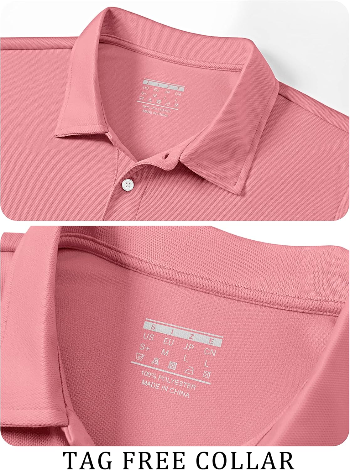 TACVASEN Mens Golf Shirt Dry Fit Mens Polo Shirts Short Sleeve Performance Golf Polos for Men with Collar Work Shirts