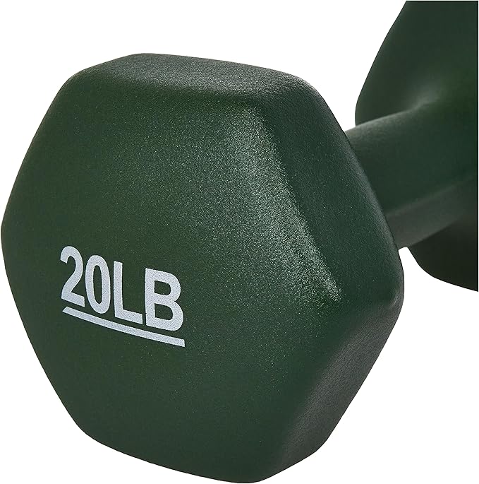 Amazon Basics Neoprene Dumbbell Hand Weights for Exercise and Muscle Toning-FlexoryFit