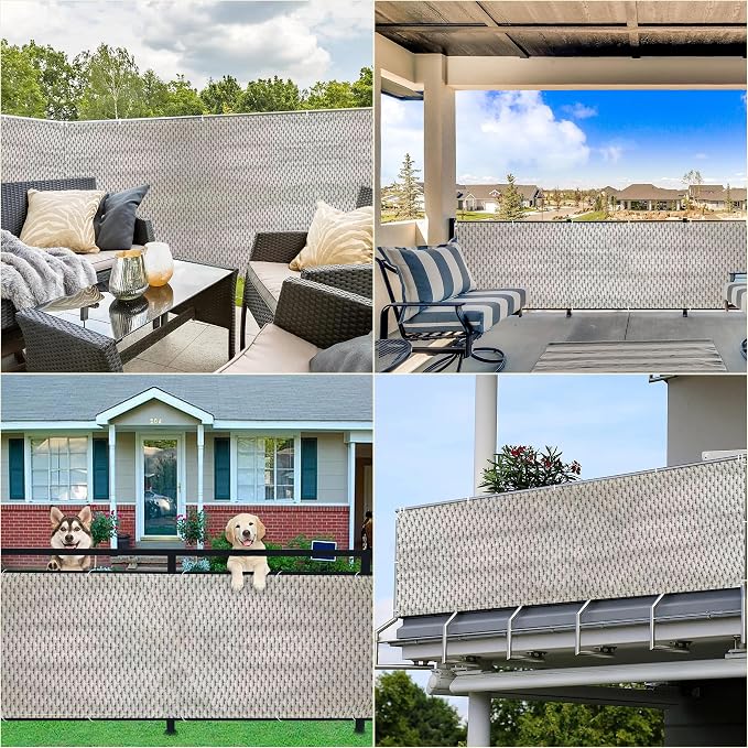 Privacy Fence Screen 2.3' x 9.8' Durable UV-Resistant Privacy Screen - Image 7