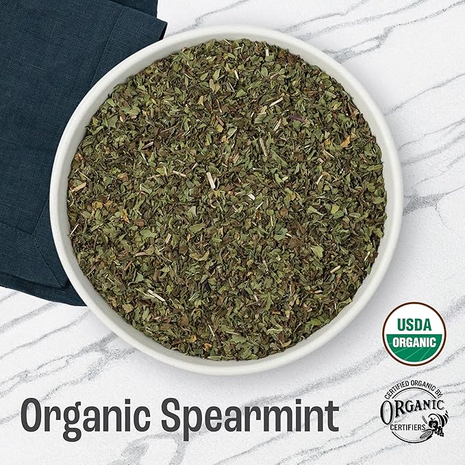 J Mac Botanicals Organic Spearmint tea loose leaf-FlexoryFit