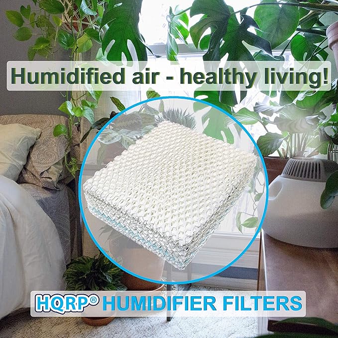 HQRP Wick Filter 1043 Replacement Compatible with Bemis Essick Air AIRCARE SS390DWHT, 826000, 826800, 826600, 826900, 821000, 821001, 831000, 836000HB Evaporative Humidifiers