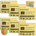 Rechargeable Gun Safe Dehumidifier, 6 Packs 16U Indicating Desiccant Packs with Transparent Window for Storage Reusable Silica Gel Packets Moisture Absorbers Safe Dehumidifier