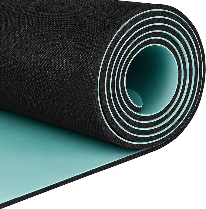 Retrospec Laguna 5mm Yoga Mat - Fitness Mat for Women, Men & Children, Slip-Resistant and Moisture Absorbing Exercise Mat for Home, Pilates, Yoga and Floor Workouts-FlexoryFit