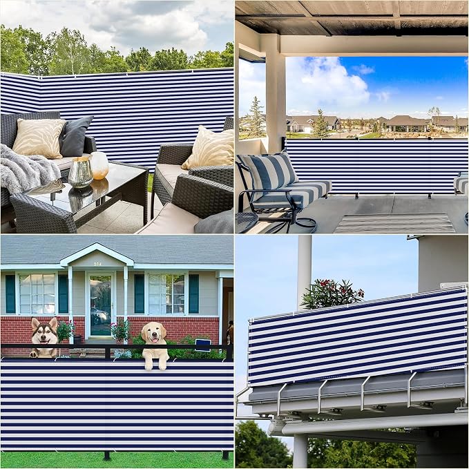 Fence Privacy Screen 3.1' x 13.1' UV Protection Weather-Resistant Privacy Fence - Image 7