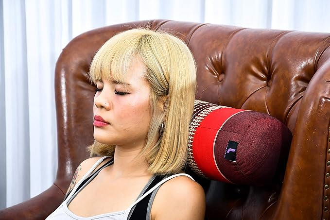 Leewadee Small Yoga Bolster – Shape-Retaining Cervical Neck Roll, Tube Pillow for Comfortable Reading, Kapok Filling, 22 x 6 x 6 inches-FlexoryFit