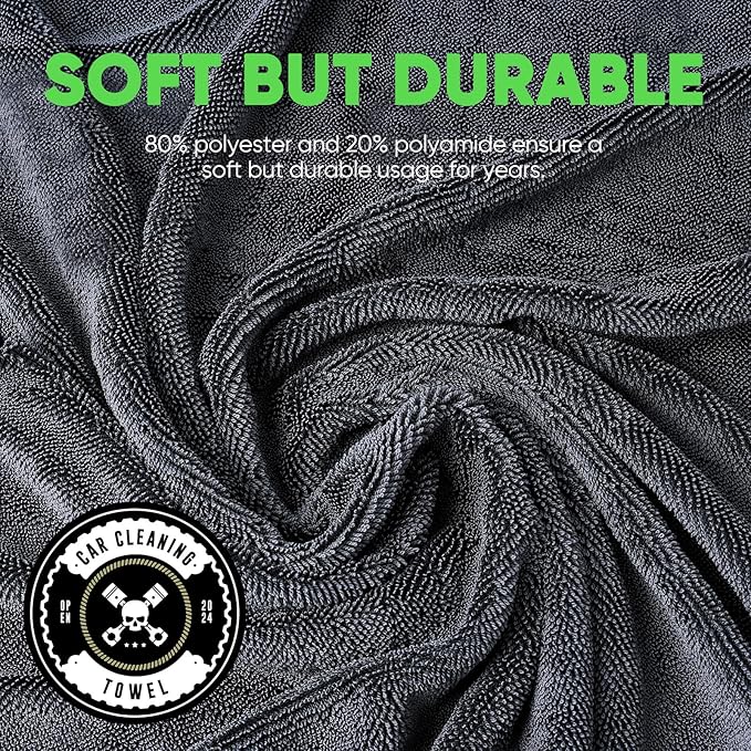 KKV 2-Pack Microfiber Towels (35"x 24") Extra Large Ultra Absorbent Drying Towel for Cars and Trucks, Without Streaks, Scratches, or Water Spots-FlexoryFit