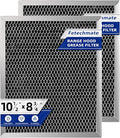 97007696 41F Grease Filter fit for B-roan Nu-tone Range Hood 8-3/4" x 10-1/2" Aluminum Mesh Charcoal Filter Compatible with Most Brand Stove Vents -2 PACKS by Fetechmate