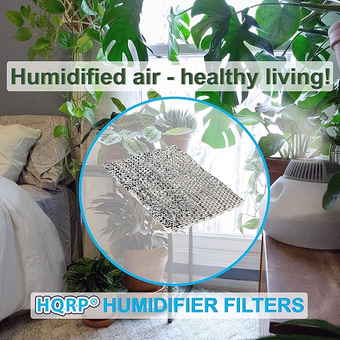 HQRP 4-Pack Wick Filter Compatible with Web Humidifying Floor Vent Register