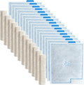 16Pack Large Filter Cartridges Replacement Compatible with Aqueon QuietFlow LED PRO Size 20,30,50,75/Power Filter Size 20,30,50,55/75, E Internal 40 and Canister (Extra 12Pcs Filter Pads)