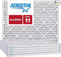 Aerostar 21 1/4x23 1/4x1 MERV 11, Pleated Air Filter, 21 1/4 x 23 1/4 x 1, Box of 6, Made in the USA