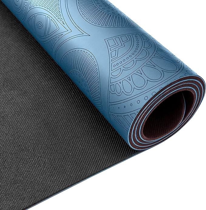 Clever Yoga Liquid Balance Thick Yoga Mat - Pro Exercise Yoga Mat with Non-Slip Surface for Home Gym, Earth-Friendly & Recyclable Pilates and Workout Pad Women & Men, 4.5 mm-FlexoryFit