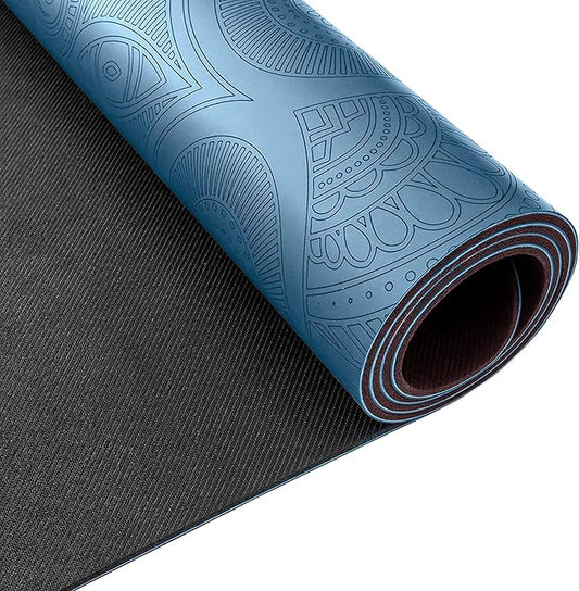 Clever Yoga Liquid Balance Thick Yoga Mat - Pro Exercise Yoga Mat with Non-Slip Surface for Home Gym, Earth-Friendly & Recyclable Pilates and Workout Pad Women & Men, 4.5 mm-FlexoryFit