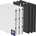 116130 Replacement Filter Compatible with Winix 5500-2 Am80 Plasmawave Air Puri-Fier, 3 Premium Filters and 3 Activated Carbon Pre-Filters, Compared to Part # 116130, 3 Set