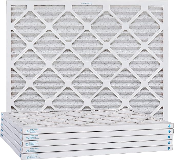 Aerostar 24x25x1 MERV 11, Pleated Air Filter, 24x25x1, Box of 6, Made in the USA