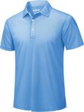 TACVASEN Mens Golf Shirt Dry Fit Mens Polo Shirts Short Sleeve Performance Golf Polos for Men with Collar Work Shirts