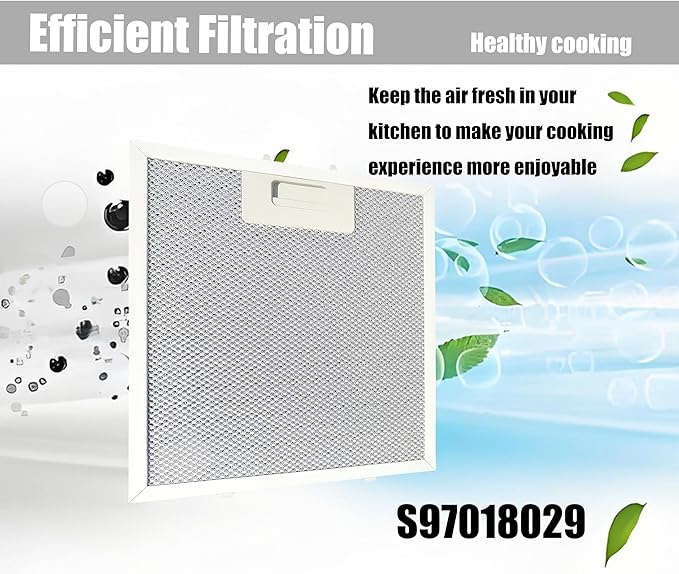 Range Hood Grease Filter Replacement S97018029 10.25x9x0.35Inch 5 Layer Mesh Hood Vent compatible with Broan B5 Series (2pack) replacement parts for range hoods