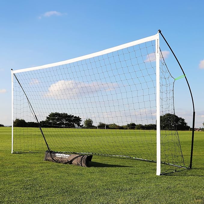 QUICKPLAY Kickster Soccer Goal Range – Ultra Portable | Quick and Easy Set Up | Includes Net and Carry Bag | Available in 7 Sizes | Backyard Soccer Net for Kids & Adults [Single Goal]