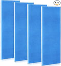 4 Pcs Filters Replacement Pads 10.5 x 21.75 Inches Replacement Filter Pads (Blue White)