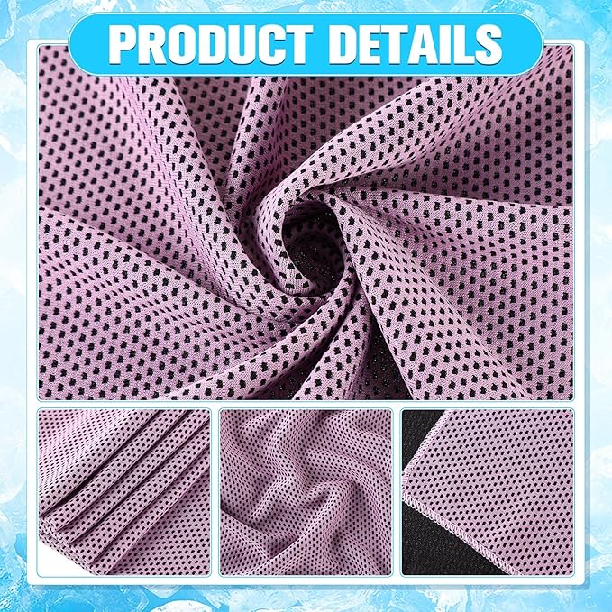 Maitys 1000 Pcs Cooling Towel Bulk, 32 x 12 Inch Microfiber Ice Towel for Neck and Face Cold Soft Breathable Sport Neck Wraps for Hot Weather Athletes Gym Yoga Camping Workout-FlexoryFit