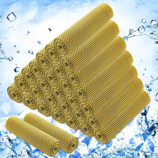 Hosuly 30 Pack Cooling Towels, 40"x12" Ice Breathable Soft Chilly Sweat Rag Microfiber Workout Rags for Gym Cooling Towels for Neck and Face for Yoga Golf Sport Running-FlexoryFit