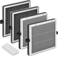 JF 180 Replacement Filter Compatible with Jafanda Air Puri-fier Filter JF180, 3-Stage Filtration with H13 HEPA and Activated Carbon 2-in-1, 2-Set (4 Filters+12 Aroma Pads)