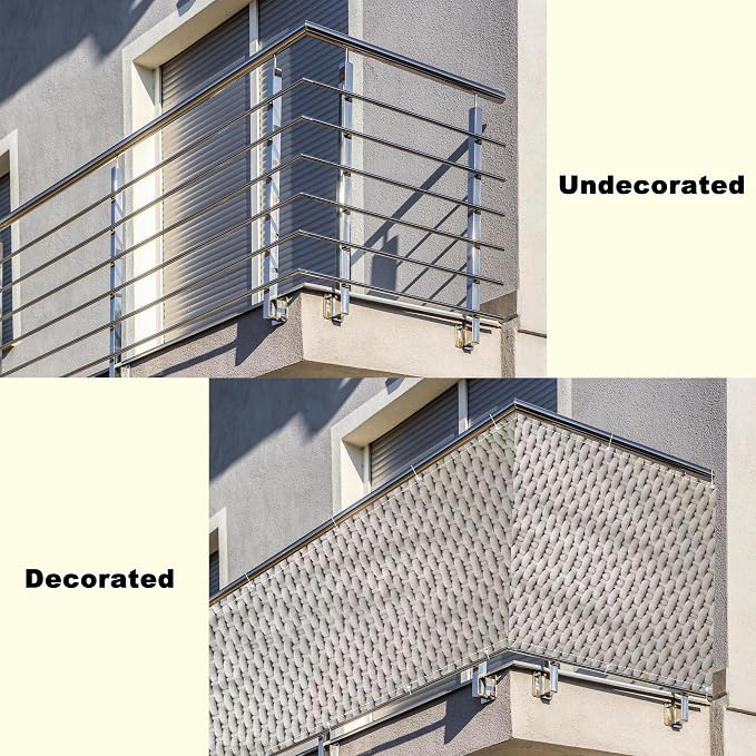 Fence Privacy Screen 2.5' x 19.7' Heavy Duty 165 GSM HDPE Outdoor Privacy - Image 8