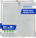 Bagean Stove Hood Vent Filter 11.60” x 11.22” BPQTAF S99010316 Compatible with Broan Range Hood Filter Replacement - Aluminum Mesh Kitchen Overhead Fan Screen - Blocks Grease & Filters Oven Air (2-Pk)