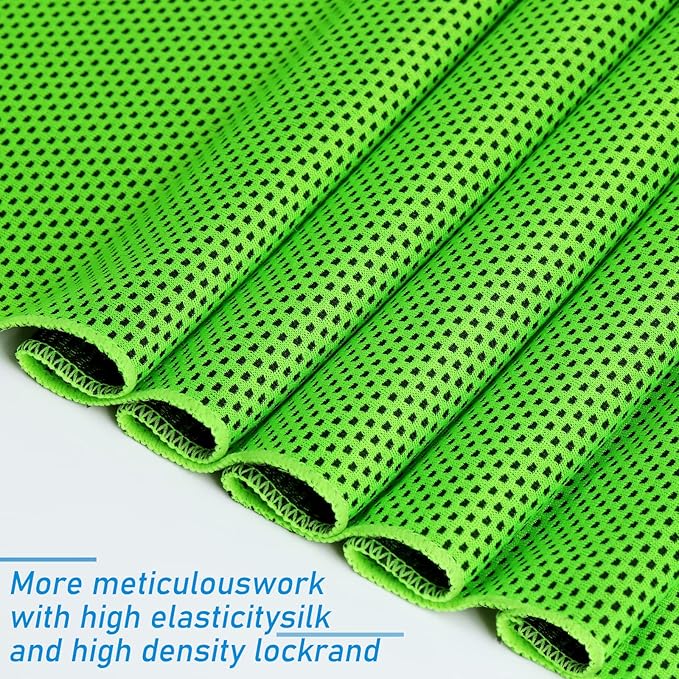 Cooling Towels 40 Pack 40"x 12", 160gsm Bulk Cool Towels, Soft Breathable, Super Absorbent, Quick Cold Towel, for Bowling, Yoga, Travel, Camping, Golf, Football, Hiking, Outdoor Work-FlexoryFit