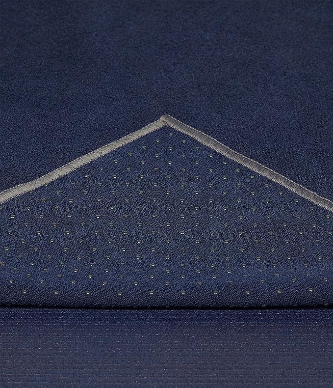 Manduka Yogitoes Yoga Towel – Rubber Grip Dots Non-Slip Bottom, Quick Dry Fitness Towel for Hot Yoga, Pilates, Exercise-FlexoryFit