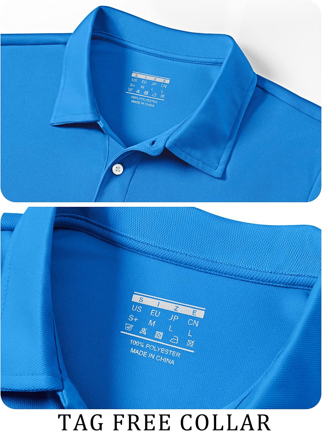 TACVASEN Mens Golf Shirt Dry Fit Mens Polo Shirts Short Sleeve Performance Golf Polos for Men with Collar Work Shirts