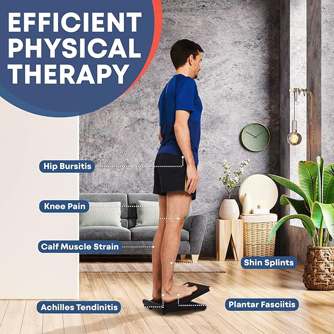 Stretching Strap with Loops - Non Elastic Stretch Band for Physical Therapy, Yoga Strap for Stretching Equipment, Stretch Bands for Exercise and Flexibility - Fascia, Hamstring & Leg Stretcher Belt-FlexoryFit