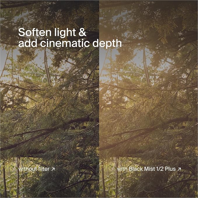 Urth 95mm Magnetic Ethereal Black Mist ½ Diffusion Lens Filter — Cinematic - Image 6