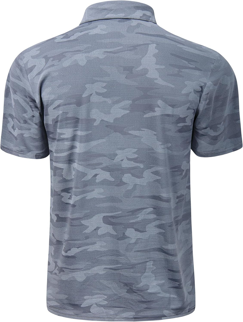 TAPULCO Mens Quick Dry Polo Shirts Camouflage Pattern Performance Athletic Lightweight Breathable Casual Golf Tshirts